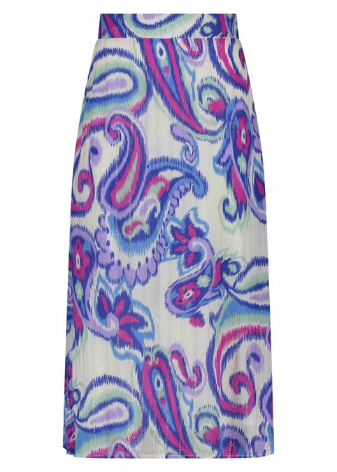 Tramontana Skirt Lurex Big Paisley