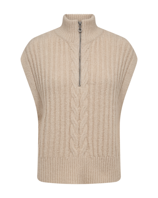 Freequent fqsila-waistcoat Moonbeam melange