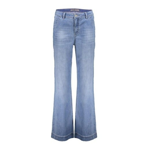 Geisha Jeans wide stonebleach denim 51000-10