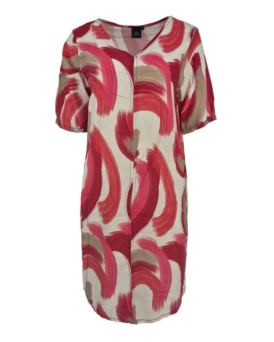 Fos Jurk - Linde Aquarel Groot Rood