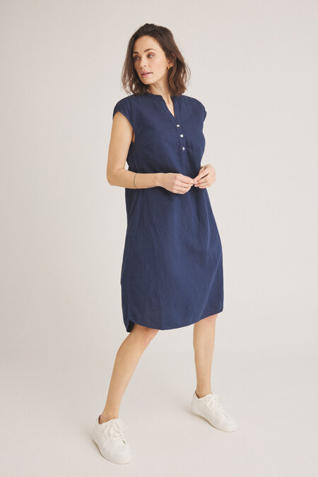 One two luxzuz Kikanto Dress navy blue