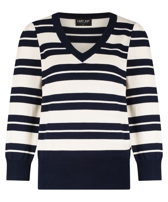 Lady Day Alina Stripe Blue/Champagne