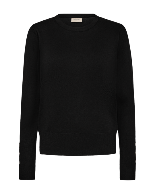 Freequent fqkatie-pullover ronde hals Black