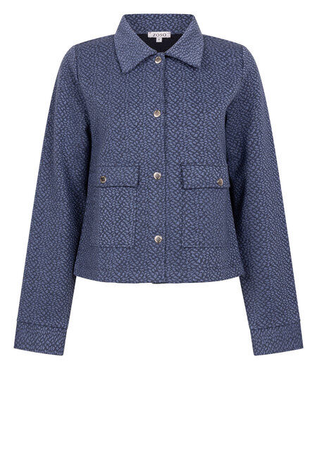 Zoso 254Jane Fancy jacquard jacket blue