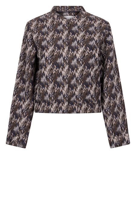 Zoso 254Sonja Fancy jacquard jacket mocha-multi