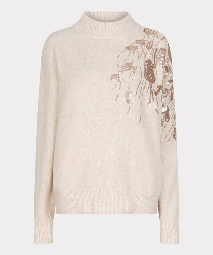 Esqualo Sweater sequins Light Sand