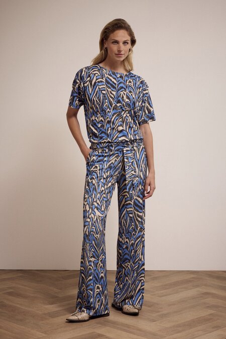 Tramontana Trousers Bluegrass Fields PrintBlues