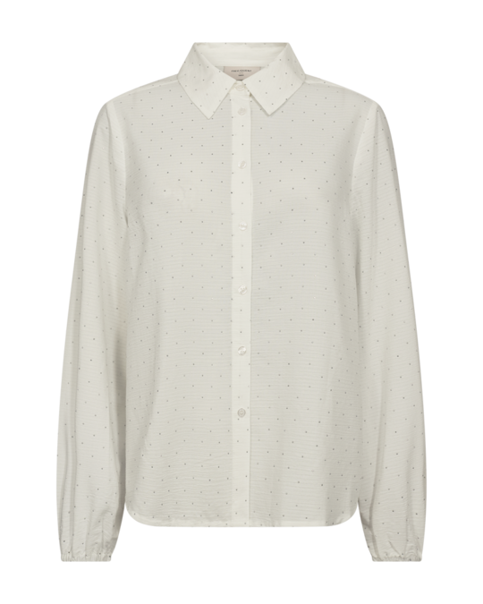 Freequent fqshine-shirt Star Off-white mel