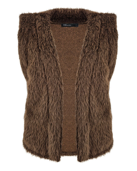 Fos Gilet - Margriet Beaver bruin