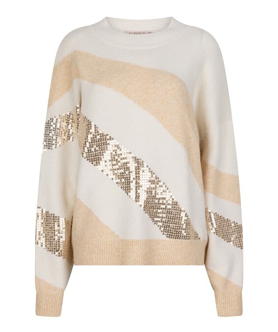 Esqualo Sweater diagonal sequins