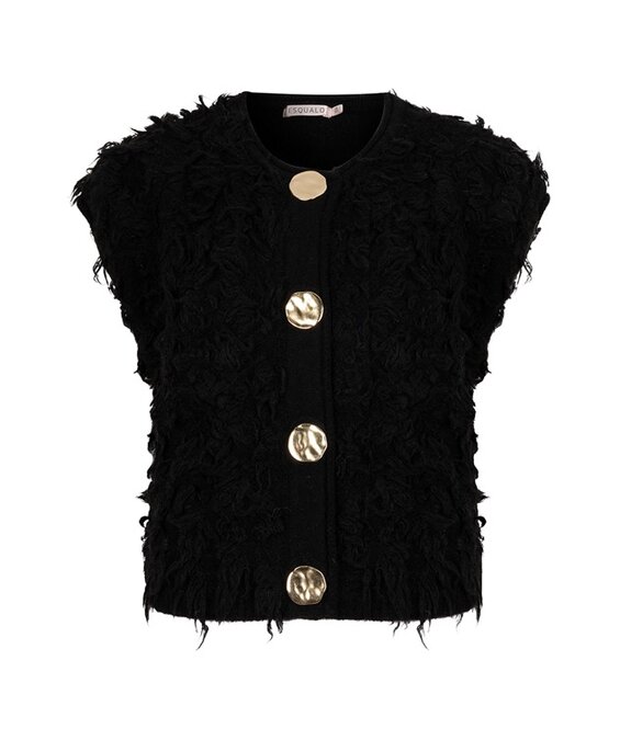 Esqualo Cardigan fringes big buttons