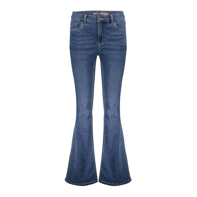 Geisha Jeans flair dark blue black denim