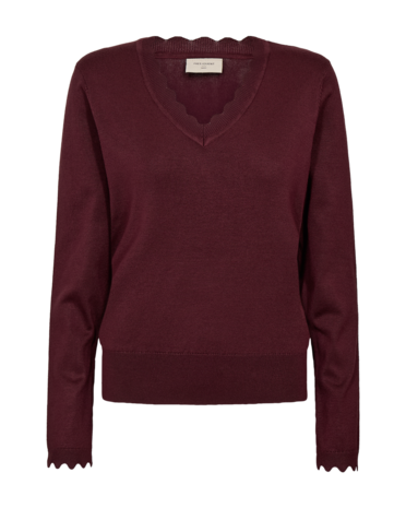 Freequent fqkatie-pullover v-hals port royale