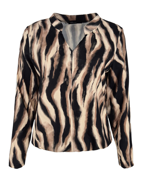 Fos Top - Didi Zebra Faded-FB zwart