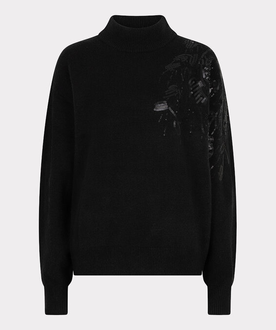 Esqualo Sweater sequins black