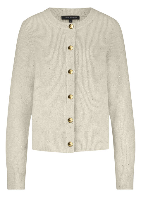 Tramontana Sequin Cardigan  StoneMelange