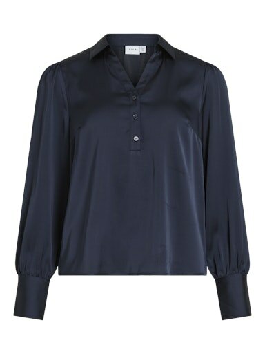 Vila vienna ravenna l/s v-neck top Navy Blazer 14117549