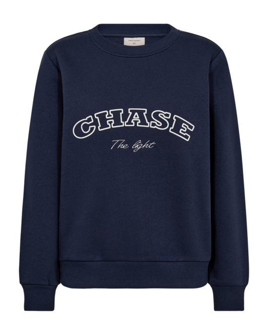 Freequent fqkamela-pullover Navy Blazer w. Star Off-white