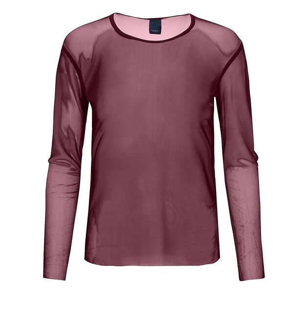 One Two Luxzuz Sigborg Mesh T-shirt 443 Burgundy