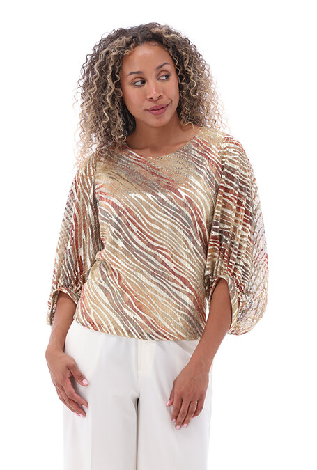 K-design Blouse met lurex C251