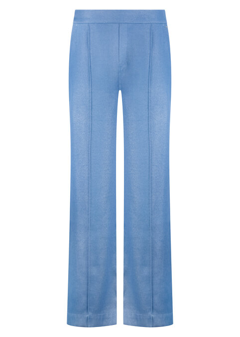 Tramontana Coated Wide-Leg Trousers  BreezyBlue