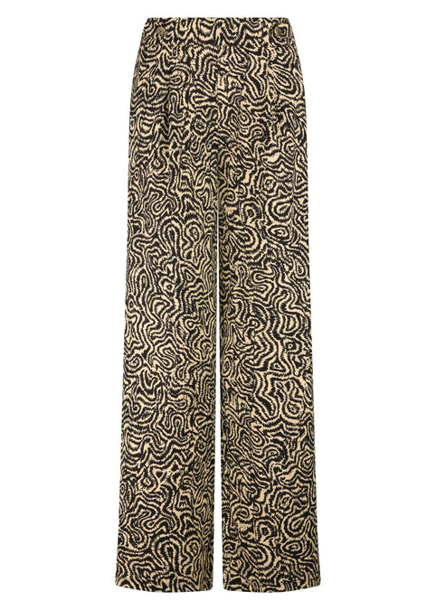 Tramontana Trousers Wandering Lines  PrintBlack&Pebble