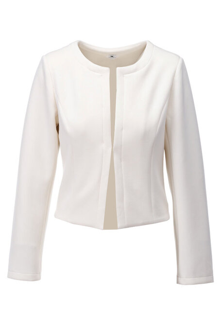 K-design Kort jasje met ronde hals C613 egret