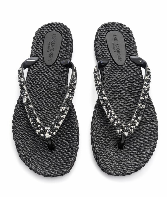 Ilse Jacobsen Flipflops With Glitters Black