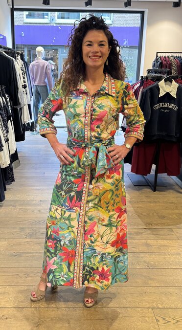 K-design Maxi jurk met design C410