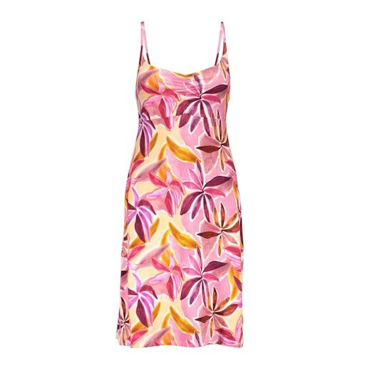 Geisha Dress NOA spaghetti jersey AOP  purple, pink 67150-60