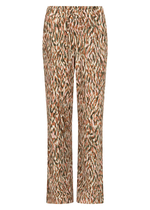 Tramontana Wide-Leg Trousers Animal Brush  PrintAloe