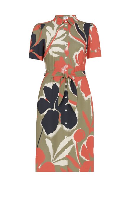 Zoso Philippa sage/coral jurk