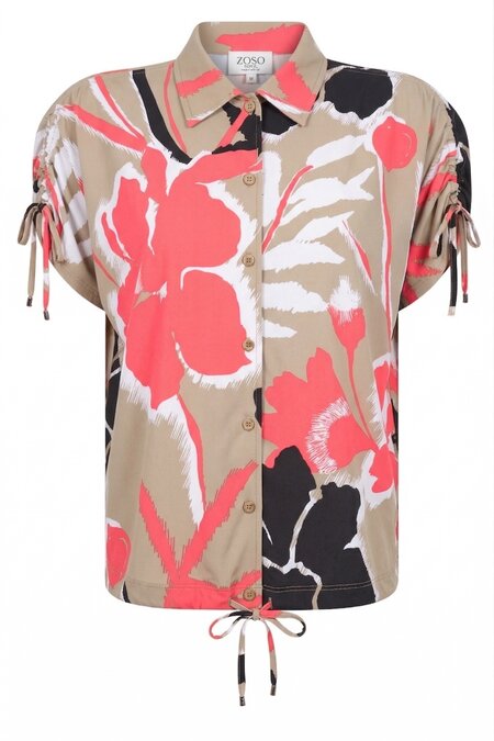 Zoso Georgina sage/coral top