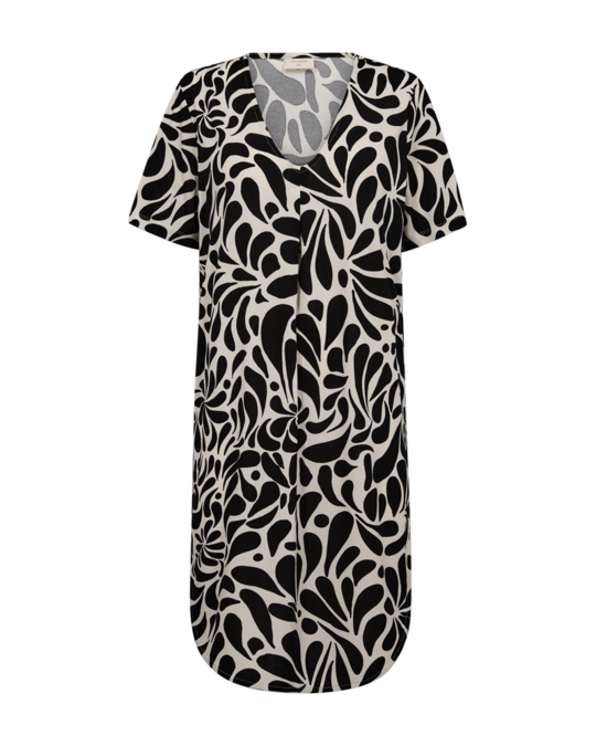 Freequent fqfloi-dress Moonbeam w. Black