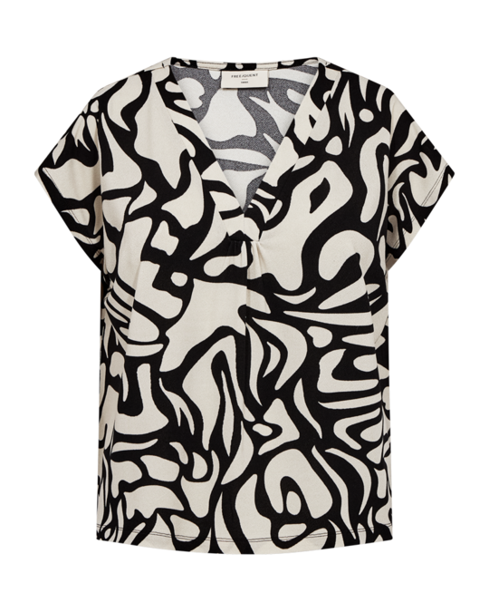 Freequent fqfloi-tee Black w. Moonbeam