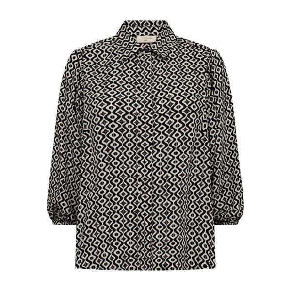 Freequent fqadney-shirt Moonbeam w. Black