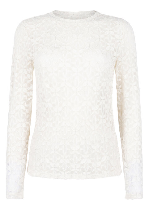 Tramontana Stretch Lace Top Snow