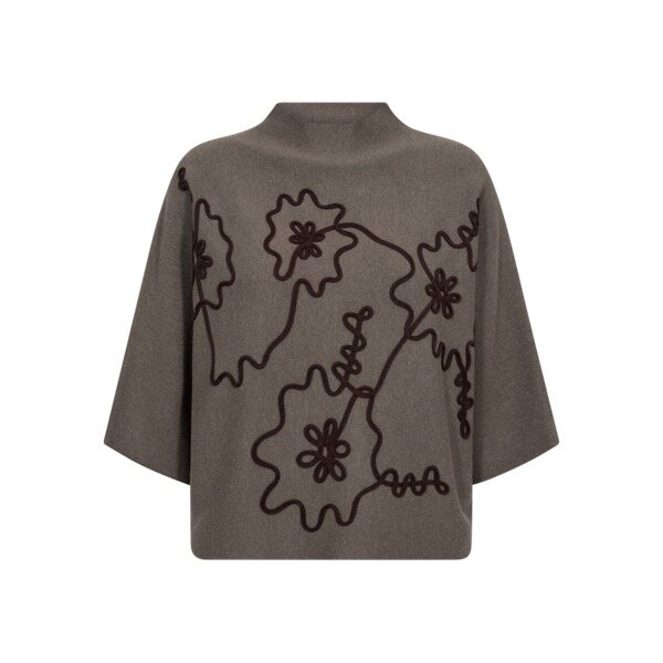 Freequent fqani-pullover Morel Melange w. Mole