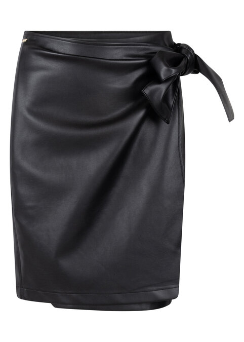 Tramontana PU Skirt Black