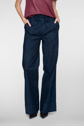 Geisha Jeans wide dark blue denim 61518-10 dark blue denim