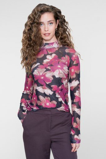 Geisha Top mesh black/sand/pink 62832-14 black/sand/pink
