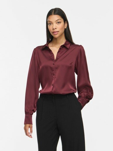 Vila vienna ravenna l/s balloon shirt - noos  port royal