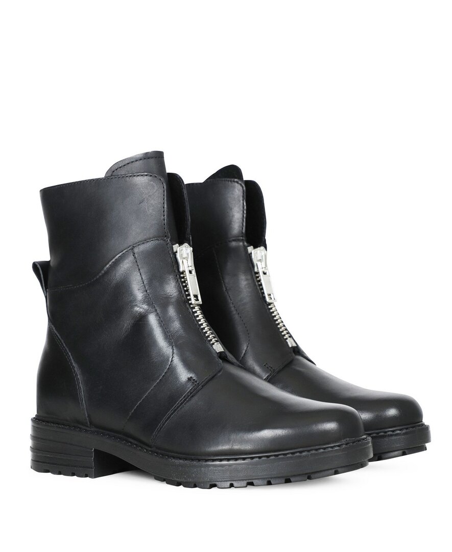 Poelman Platte Enkellaars Zwart 15943