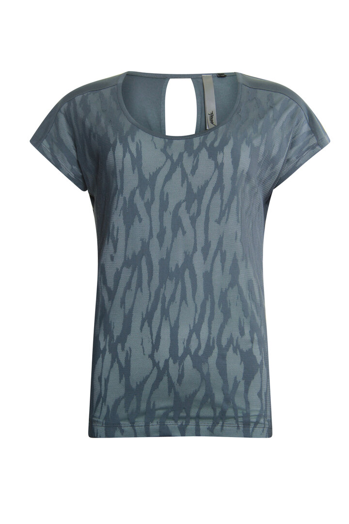 Poools t-shirt layer green blue 013150