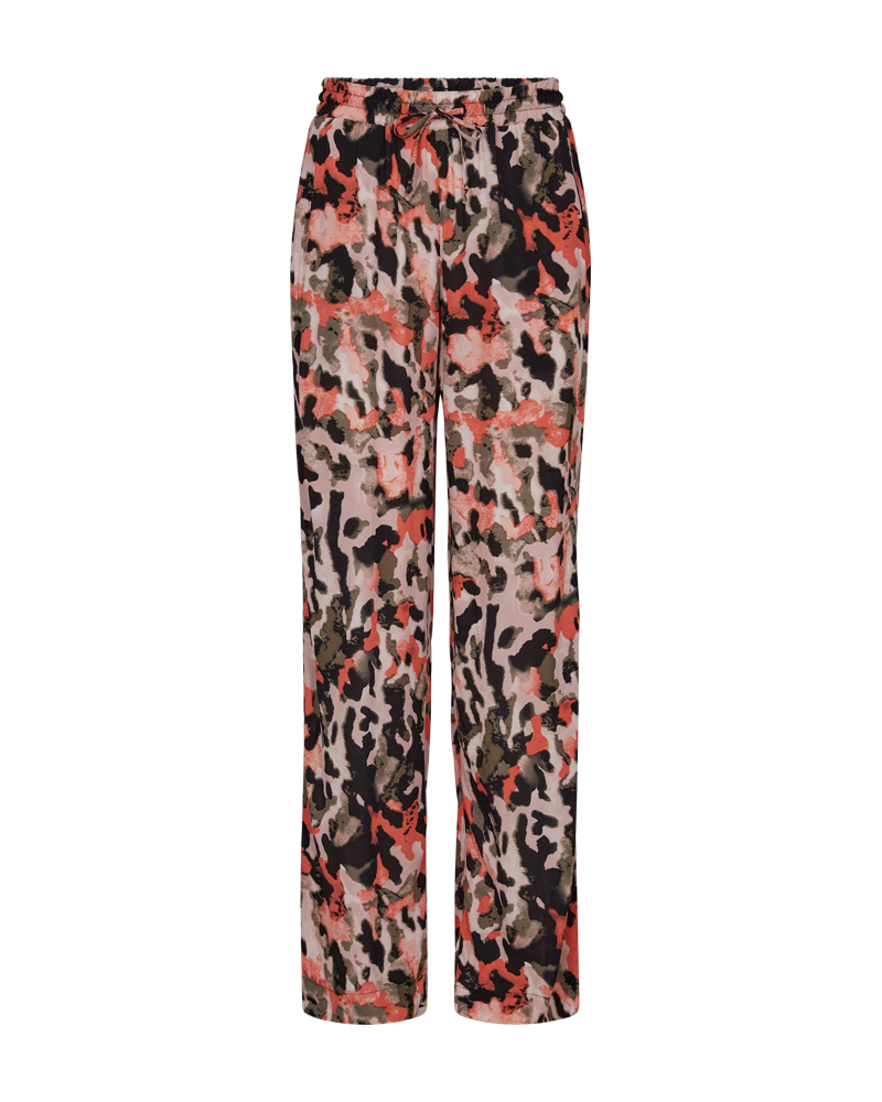 Freequent fqlexey-pants Black w. Hot Coral