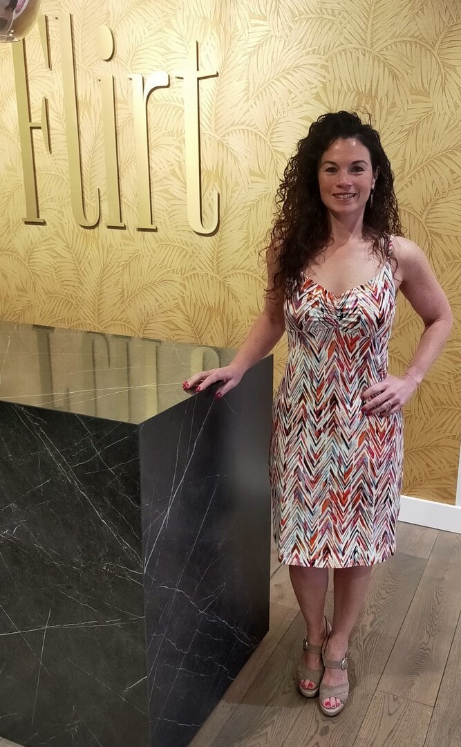 Geisha Dress spaghetti jersey AOP red/purple  57360-60 NOA