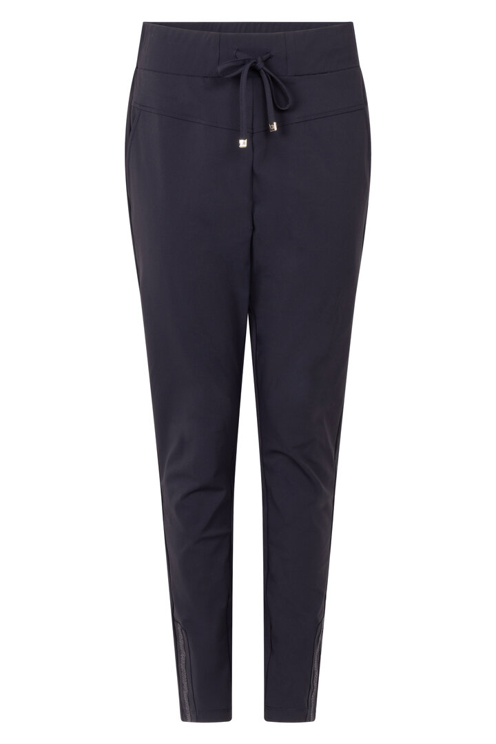 Zoso 254Floor Travel pant with piping navy