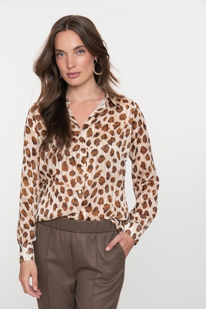 Geisha blouse sand/brown