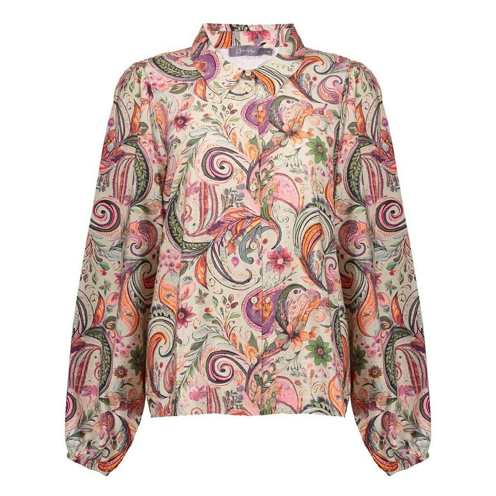 Geisha blouse beige/soft pink