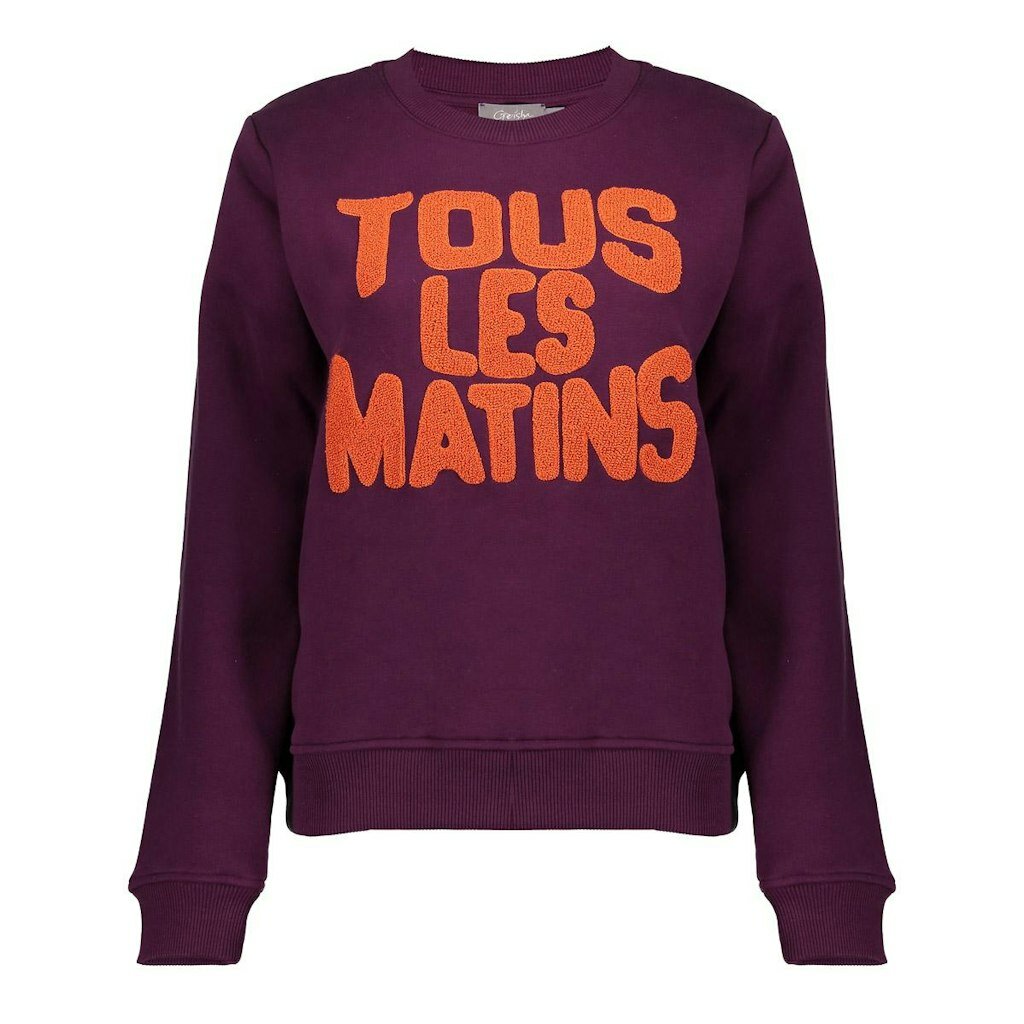 Geisha Sweater tous les matins purple/orange